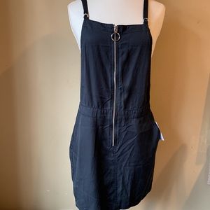 NEW Volcom Stone Row Black Jumper Overall In Tents Dress XS